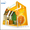 Detian offre stand de stand de foire d&#39;exposition de boisson de jus d&#39;orange